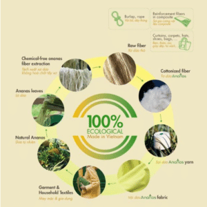 Việt Nam sản xuất thành công đại trà tơ, sợi, vải sinh thái từ dứa